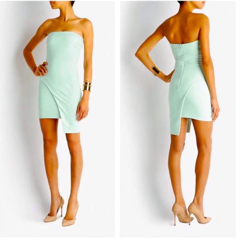 Elizabeth and James Mina asymmetric mini dress
